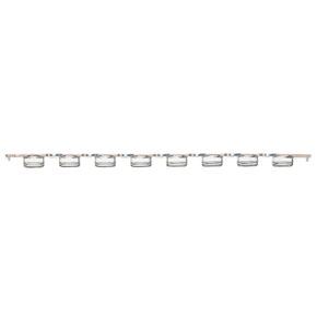 Globe Scientific PCR-02FC Flat Cap for qPCR Without Tube, 8-Strip, Optically-Clear, Pack of 1250