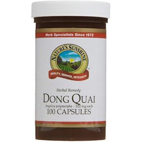 Nature's Sunshine Dong Quai, 100 Capsules, Traditionally Used to Enrich The Blood, Promote Circulation, Regulate Menstruation, Calm Nerves, and Soothe The Intestines