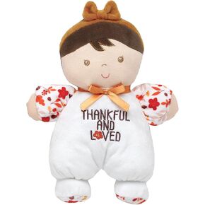 Plush Baby Doll with My First Christmas Embroidery, Julie (Red, 9 inch)