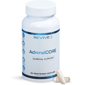 Revive MD Adrenal Support Supplements for Fatigue - Natural Cortisol Manager & Blocker Supplement with Rhodiola Rosea & Ashwagandha Promotes Healthy Energy Levels & Mental Performance - Men & Women