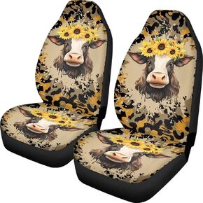 Poceacles Camo Car Seat Covers Full Set Universal Fit Car Pink Forest Hunting Camouflage Automotive Front Seat Cover Set of 2 High Back Bucket Seat Protector for Car, SUV, Truck or Van