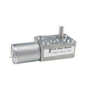 CHACNS 370WG DC Worm Gear Electric Motor 24V DC 2RPM High Torque Reducer for Automation Equipment