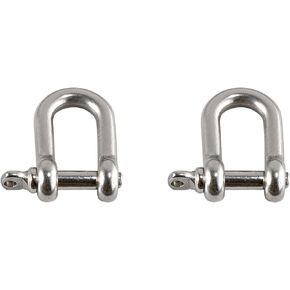 Ergodyne Squids 3790M Tool Attachment Shackle, Stainless Steel, 15 Pounds, 2-Pack, Medium