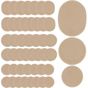 48pcs Round Moleskin for Feet, Adhesive Moleskin Padding Prevention Pads Foot Protection Moleskin Strips Mole Skin Tape Patch for Feet Shoes Toes Heel, 3 Sizes