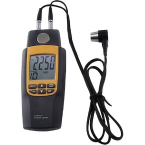 Gain Express Dual Thickness Meter Gauge Wave Velocity 1000~9999m/s for Steel, Aluminum, Copper, Glass