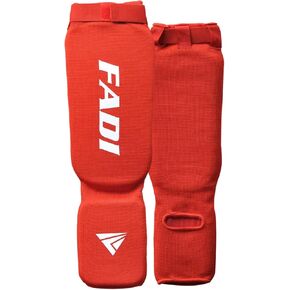 Shin & Instep Guards for Taekwondo, Martial Arts, MMA, Muay Thai, Kickboxing – Woven Fabric Protective Gear for Adults & Kids, Sizes XXXS to XL