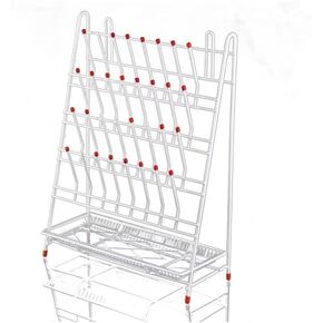 رف تجفيف المختبر 55 أوتاد رف الأواني الزجاجية للمختبر رف تجفيف الأواني الزجاجية بسلك فولاذي رف تجفيف الأنبوب القائم بذاته لأدوات المختبر المدرسية (55 أوتاد) in Kuwait