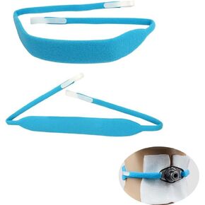 2 Pack Tracheostomy Tube Holder Belt Reusable Soft Comfortable Adjustable Trach Tie Neck Strap Collar Loop Band for Men Women After Surgery