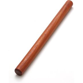 Wood Rolling Pins for Baking- Fulimax 16" Classic Wooden Rolling Pin for Dough, Rodillo Para Masa for Fondant Pizza Pie Crust Cookie Pastry Pasta, Baking Essentials, Rosewood