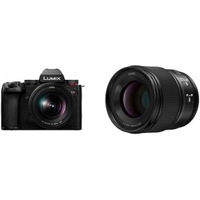 Panasonic LUMIX S5II Mirrorless Camera, 24.2MP Full Frame with Phase Hybrid AF, Active I.S. Technology, Unlimited Recording with 20-60mm F3.5-5.6 and 50mm F1.8 L Mount Lenses - DC-S5M2WK