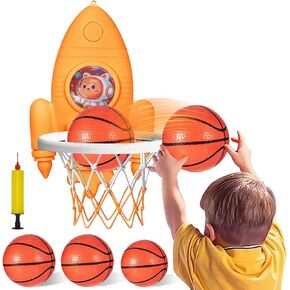 Mini Basketball Hoop for Kids Boys Girls Age 2 3 4 5 6,Toddlers Basketball Hoop with Balls and Pump for Indoor or Outdoor Play,Adjustable Height,Toys Gift for Childs