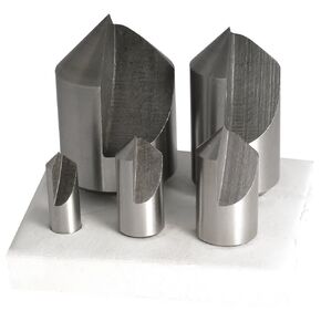 HHIP 2000-0030 5 Piece (60 Degree-1/4~1 Inch) HSS Countersink Set