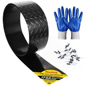 لوحة ماسية من الألومنيوم الأسود - 17 GA 0.045 بوصة لوحة ماسية من الدرجة التجارية - 3003 H22 صفائح معدنية من الألماس الأسود المؤكسد - لوحة ماسية مطروقة لمقطورة البضائع - لفة 4 × 120 بوصة in Kuwait