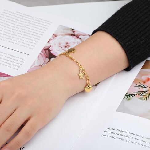 سوار من الفولاذ المقاوم للصدأ من Jude Jewellers للعطلات الصيفية والشمس على شكل قلب ساحر in Saudi Arabia