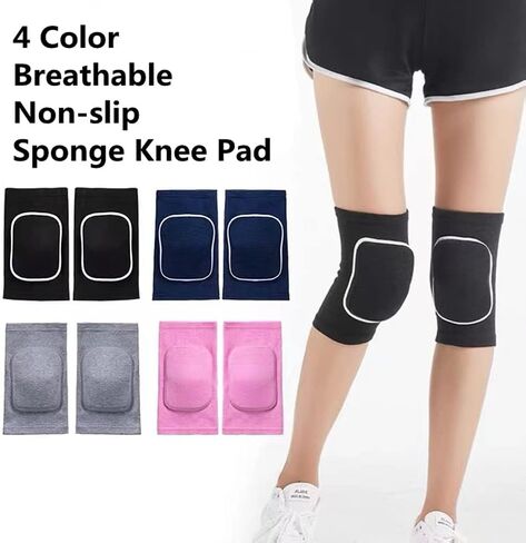 MINILUJIA Soft Breathable Knee Pads for Kid Elastic Nonslip Sponge Sleeves Flexible Children Knee Support Protector Sleeves Cover One Pair in Saudi Arabia