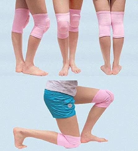 MINILUJIA Soft Breathable Knee Pads for Kid Elastic Nonslip Sponge Sleeves Flexible Children Knee Support Protector Sleeves Cover One Pair in Saudi Arabia