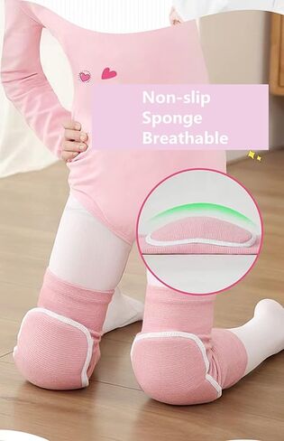 MINILUJIA Soft Breathable Knee Pads for Kid Elastic Nonslip Sponge Sleeves Flexible Children Knee Support Protector Sleeves Cover One Pair in Saudi Arabia