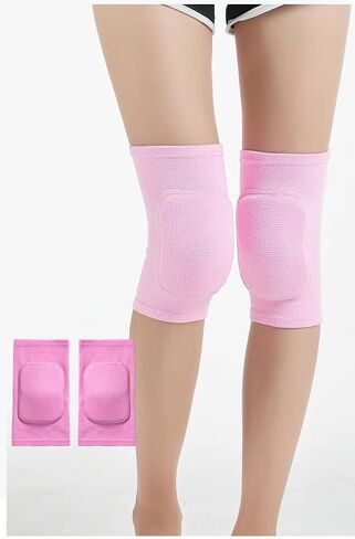 MINILUJIA Soft Breathable Knee Pads for Kid Elastic Nonslip Sponge Sleeves Flexible Children Knee Support Protector Sleeves Cover One Pair in Saudi Arabia