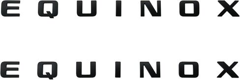 2X Equinox Front Door Nameplate Letter Logo 3D Badge Emblem Sport Replacement for Equinox (Chrome) in Saudi Arabia