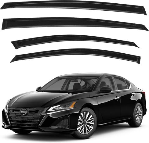 KELCSEECS Window Visors Rain Guards Compatible with Kia Sportage 2022 2021 2020 2019 2018 2017 Vent Window Visors Shades Extra Durable Window Deflectors for Sportage 2017-2022, 4pcs Accessories Black in Saudi Arabia