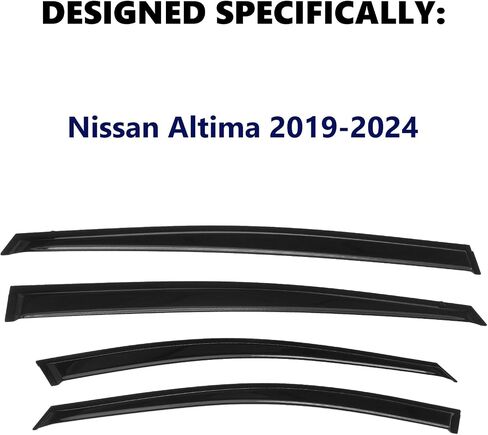 KELCSEECS Window Visors Rain Guards Compatible with Kia Sportage 2022 2021 2020 2019 2018 2017 Vent Window Visors Shades Extra Durable Window Deflectors for Sportage 2017-2022, 4pcs Accessories Black in Saudi Arabia