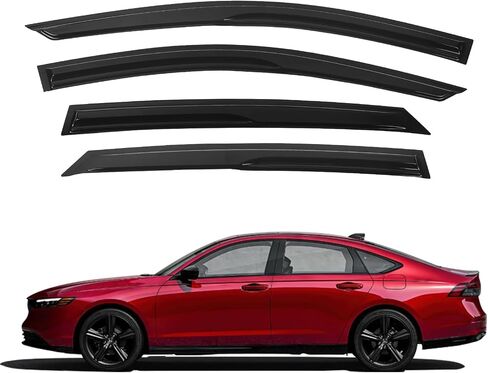 KELCSEECS Window Visors Rain Guards Compatible with Kia Sportage 2022 2021 2020 2019 2018 2017 Vent Window Visors Shades Extra Durable Window Deflectors for Sportage 2017-2022, 4pcs Accessories Black in Saudi Arabia