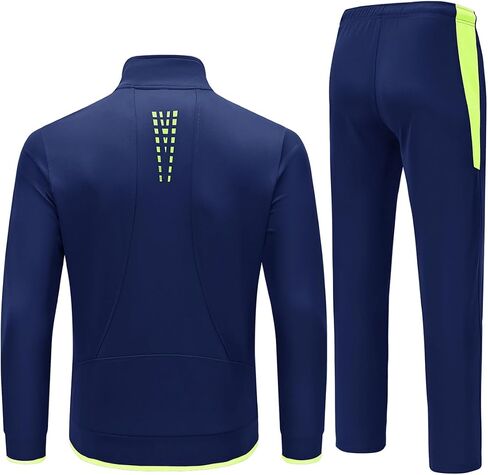 BASUDAM Men's Track Suits 2 Piece Set Long Sleeve Warm Up Tracksuits Zip-Front Athletic Casual Running Jogging in Saudi Arabia