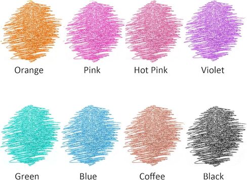 Glitter Gel Pens, 16 Colors Glitter Pens, 0.7mm Fine Tip Retractable Colored Sparkle Gel Pens for Adults Journaling Coloring in Kuwait