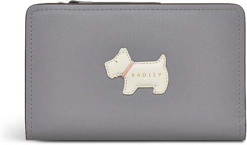 RADLEY London - محفظة جلدية متوسطة الحجم ثنائية الطي - حامل بطاقات متعددة مع جيب بسحاب - محفظة نحيفة للنساء (أسود) in Saudi Arabia