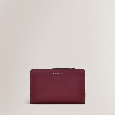RADLEY London - محفظة جلدية متوسطة الحجم ثنائية الطي - حامل بطاقات متعددة مع جيب بسحاب - محفظة نحيفة للنساء (أسود) in Saudi Arabia