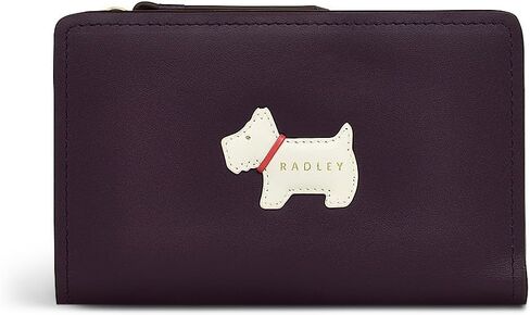 RADLEY London - محفظة جلدية متوسطة الحجم ثنائية الطي - حامل بطاقات متعددة مع جيب بسحاب - محفظة نحيفة للنساء (أسود) in Saudi Arabia