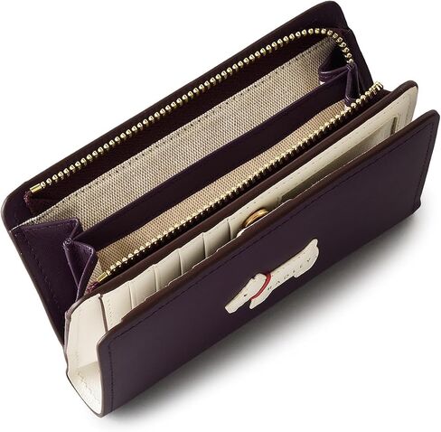 RADLEY London - محفظة جلدية متوسطة الحجم ثنائية الطي - حامل بطاقات متعددة مع جيب بسحاب - محفظة نحيفة للنساء (أسود) in Saudi Arabia
