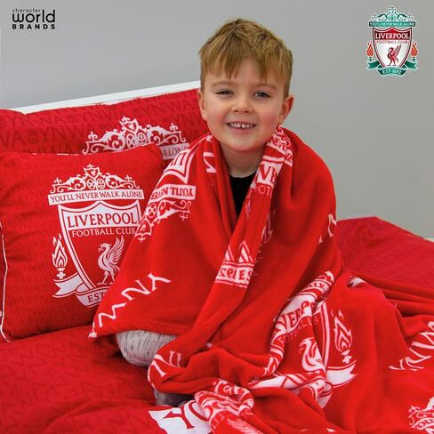 وسادة حمراء رسمية من Character World Liverpool FC، فائقة النعومة ذات وجهين، تصميم YNWA لنادي كرة القدم، مثالية لأي غرفة نوم أو أريكة أو على السرير 16 × 16 بوصة in Kuwait