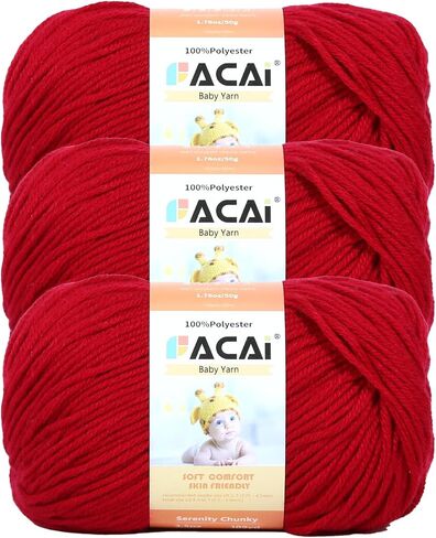 Soft Baby Yarn for Knitting100% Acrylic, 50 oz 110 Yards per Ball, Perfect for Baby Soft Knitting Projects (3, Hunter Green) in Saudi Arabia