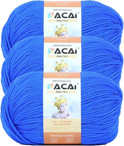 Soft Baby Yarn for Knitting100% Acrylic, 50 oz 110 Yards per Ball, Perfect for Baby Soft Knitting Projects (3, Hunter Green) in Saudi Arabia