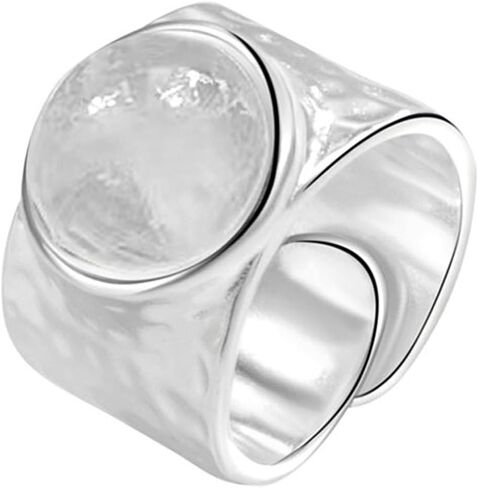 Handmade Hammered 925 Sterling Silver Rings Open Adjustable Wide Cuff Band Ring Thumb Rings for Women Men in Saudi Arabia