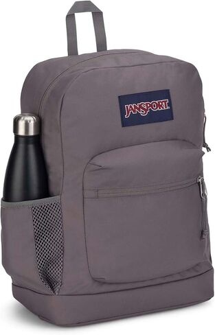 حقيبة ظهر JanSport Cross Town Plus - حجرة رئيسية كبيرة، جيب جانبي لزجاجة المياه، حقيبة كمبيوتر محمول مبطنة مقاس 15 بوصة - كحلي in Saudi Arabia