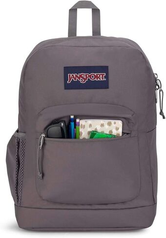 حقيبة ظهر JanSport Cross Town Plus - حجرة رئيسية كبيرة، جيب جانبي لزجاجة المياه، حقيبة كمبيوتر محمول مبطنة مقاس 15 بوصة - كحلي in Saudi Arabia
