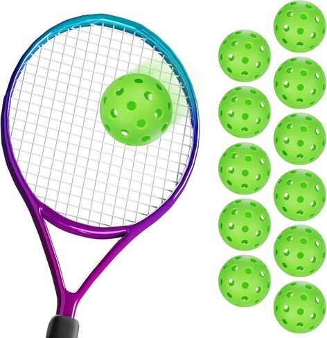 SUPVOX 12 Pcs Hollow Plastic Baseballs with Mesh Bag - Baseballs Trainin,Hollow Airflow Softballs for Pitching Batting Catching All Style Paddle in Saudi Arabia