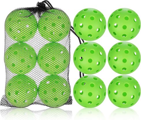 SUPVOX 12 Pcs Hollow Plastic Baseballs with Mesh Bag - Baseballs Trainin,Hollow Airflow Softballs for Pitching Batting Catching All Style Paddle in Saudi Arabia
