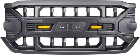 AMERICAN MODIFIED Armor Grille with Off-Road LED Lights Compatible with Chevrolet Silverado 1500, 2016 to 2019 Models, Glossy Black in Kuwait