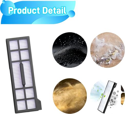 مجموعة إكسسوارات X10 مكونة من 18 قطعة بديلة متوافقة مع مكنسة Eufy X10 3930 3933 Pro Omni الكهربائية، 2 فرشاة رئيسية، 4 وسادات قماش ممسحة، 4 فرش جانبية، 4 مرشحات HEPA، 4 أكياس غبار بديلة in Kuwait