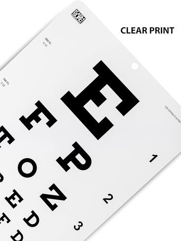 مخطط عيون سنيلين لرؤية المسافة 20 قدم، مقاس 22 × 11 بوصة in Kuwait