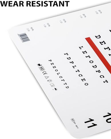 مخطط عيون سنيلين لرؤية المسافة 20 قدم، مقاس 22 × 11 بوصة in Kuwait