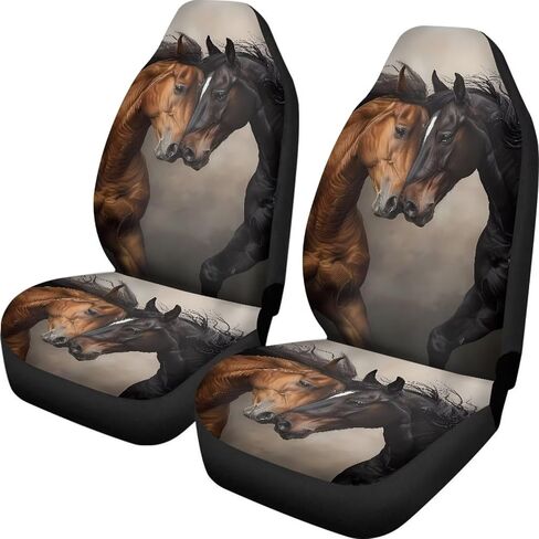 Poceacles Camo Car Seat Covers Full Set Universal Fit Car Pink Forest Hunting Camouflage Automotive Front Seat Cover Set of 2 High Back Bucket Seat Protector for Car, SUV, Truck or Van in Saudi Arabia