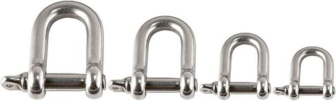 Ergodyne Squids 3790M Tool Attachment Shackle, Stainless Steel, 15 Pounds, 2-Pack, Medium in Saudi Arabia