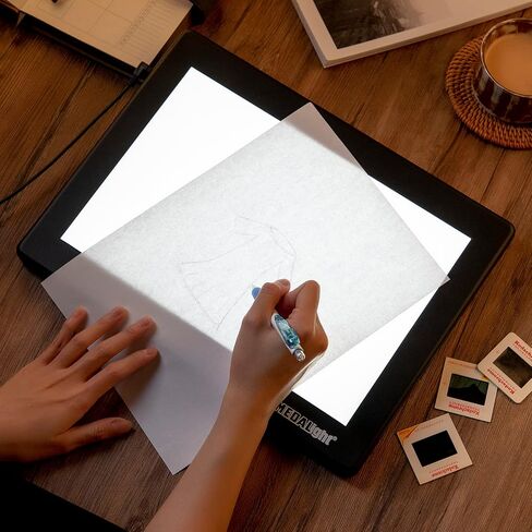 Medalight LP-400N 12"x8"Inches Ultra-Thin LED Light Box for Negatives, Slides & Film | Illuminated Board Panel & LED Light Pad for Viewing & Scanning Photos, Tattoo Drawing, Artist Sketching in Saudi Arabia
