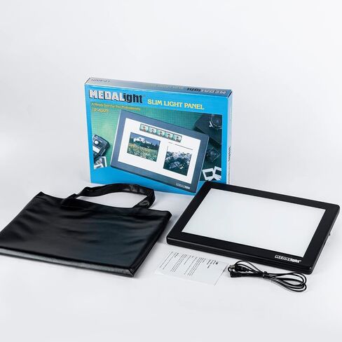 Medalight LP-400N 12"x8"Inches Ultra-Thin LED Light Box for Negatives, Slides & Film | Illuminated Board Panel & LED Light Pad for Viewing & Scanning Photos, Tattoo Drawing, Artist Sketching in Saudi Arabia