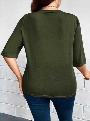 WDIRARA Women's Plus Size Lightweight Open Front Cardigan Casual Half Sleeve Kimono Cardigans in Saudi Arabia
