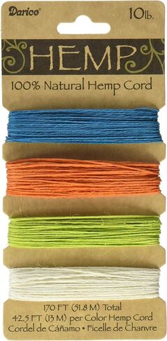 DARICE 1936-86 Hemp Earthy Card Set, 20-Pound by 120-Feet, Assorted in Saudi Arabia